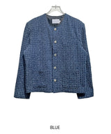 Proi Denim Tweed Round Jacket
