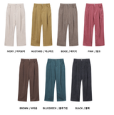 Yogis Wide-Fit Single-Tuck Corduroy Pants