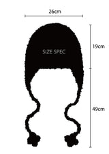Clover Alpaca Earflap - Black