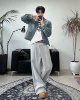 Piece Washed Crop Denim Jacket