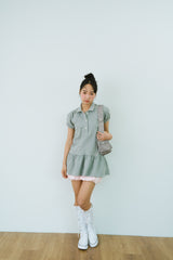 SOFTY DOT PIQUE DRESS 