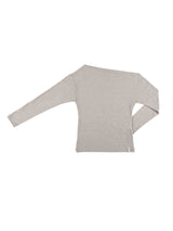 ONE-SHOULDER ELASTIC T (MELANGE)