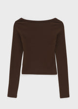 [MADE] Shrinny Square Neck Long Sleeve T-shirt