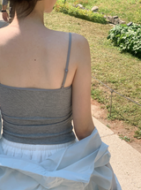 #AN Lace Strap Cap Sleeveless (3color)