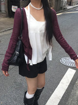 Meon Lace V-Neck Flare T-Shirt