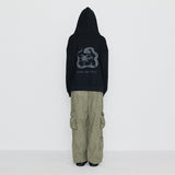 Into The Wild Snake Hoodie Zip Up Black
