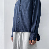 Dark Grid Relaxed Shirt