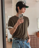 レニーベーシックセミクロップ半袖Tシャツ