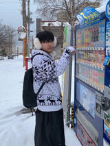 冬ミンクイヤリング