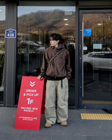 Bio unbalanced corduroy warmer jacket
