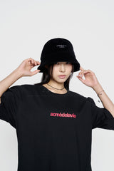 24FW ベーシックロゴベロアバケットハット ブラック