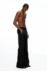 Rhinestone Flare Dress Pants