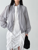 balloon shirring wind jumper