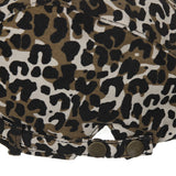 8287 Logo Leopard Newsboy Cap (Brown)