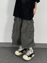 strap cargo bermuda pants