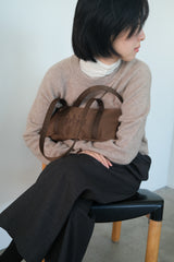 compact duffle bag (brown)
