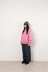 Twister Star Pocket Hoodie Zip-up - Pink