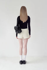 KIRSH PLAIN V NECK SLIM CARDIGAN - BLACK     
