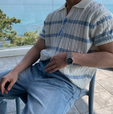 Chief Wish Dangara Open Collar Ban Pal Knit