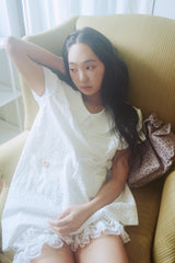 MOGU DOT LACE SHORTS 