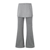 Mina Layered Dot Flare Pants