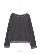 [BAONHAUS] ルーヴェン ストライプ カラーマッチング ロングスリーブ Tシャツ