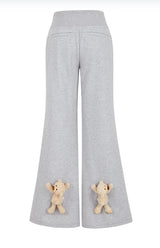 13DE MARZO Base Wide Flare Pants Grey