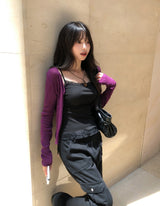 Of Summer Linen V-neck Cardigan