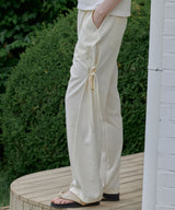 Embo Flower Easy Banding Wide Pants ( 2 colors )