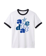 エッセンシャルスタンダード半袖リンガーTシャツ アルファアップリケ ホワイト
