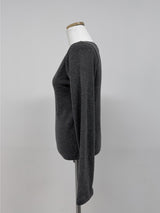 Boat Neck Tension Long Sleeve T-Shirt