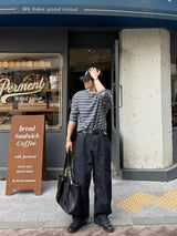 フレンチストライプロングスリーブTシャツ