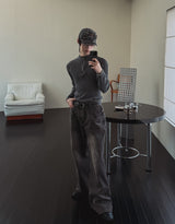 Cardis Laser Flare Denim Pants
