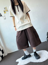クロワ ワッフル ヘンリー オーバーサイズ Tシャツ 5カラー