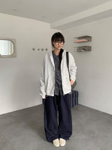 [unisex] オキア ツーウェイ フード ジップアップ