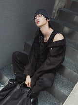Camper Rivet Crop Cotton Jacket