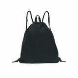 リサイクルストリングバックパック (ブラック)