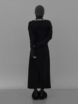 Muffler Set Sleeveless Fur Wrap Cardigan