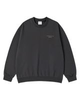 25FW ベーシックロゴナッピングスウェットシャツ チャコール