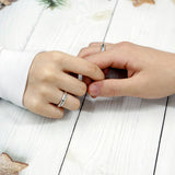 SVR-607 Silver 925 Cross Silver Friendship Ring Couple Ring