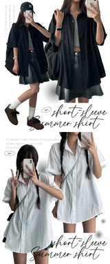 Bundle Basic Short Sleeve Shirt (4 colors)