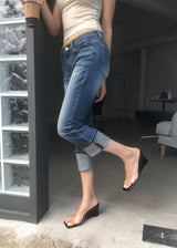 ROLL-UP CAPRI JEANS (S-L)