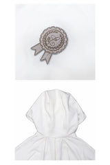 アカデミーフードカーディガン (White)