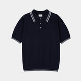 ASCLO クリーンカラー半袖ニット (3color)