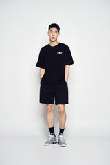 25SS オーバーサイズリップストップショートパンツ ブラック