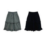 Cotton ruffled skirt