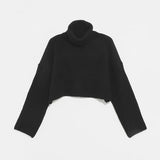 【MADE】Crop turtleneck Overfit knit
