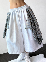 Tata Check Layered Over Long Bermuda 3Color