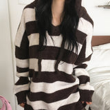 Bette Oversized-Fit Stripe Hooded Knitwear