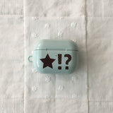 Star Dangdang Dot Mint Sky Blue Glossy AirPods Case